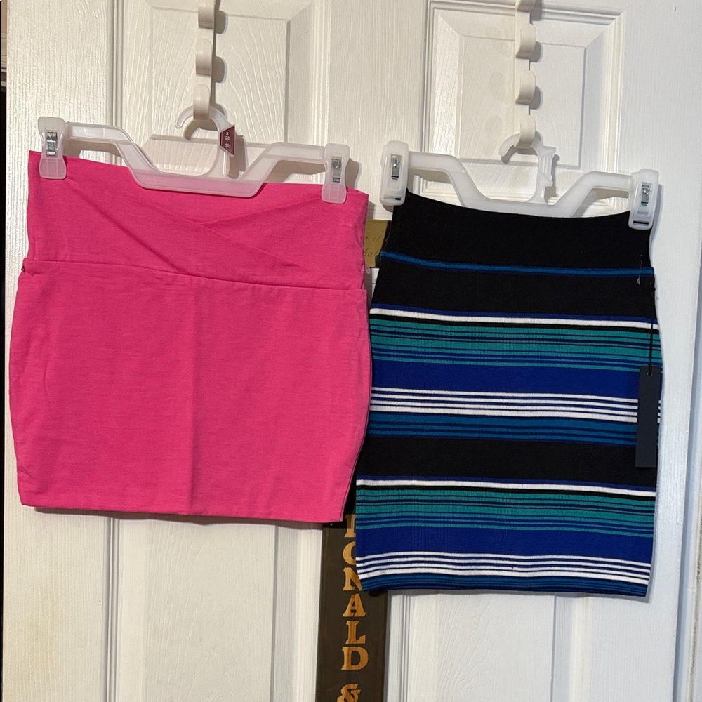 Poof Couture youth girls pencil skirts; size: Small. You get both of them.